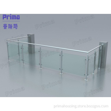 Stainless Steel Frame Toughened Glass Balustrade for Balcony/Glass Railings/Railing